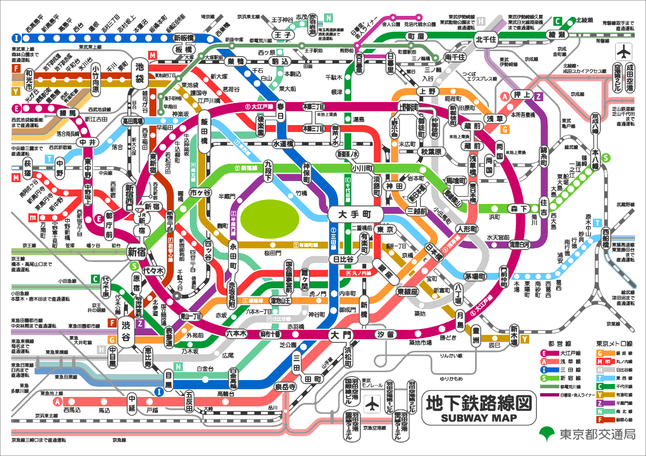 Tokyo Metro map